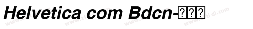 Helvetica com Bdcn字体转换